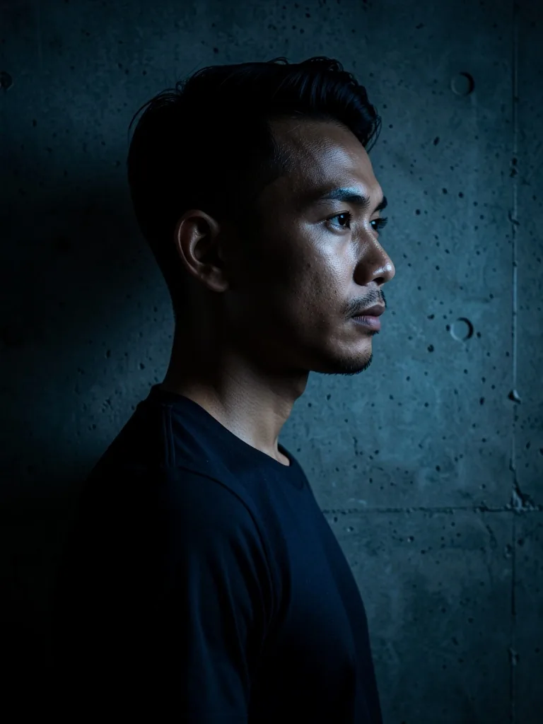 Man portrait representing vitality